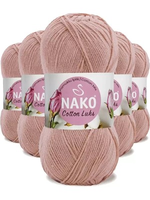 Royaleks Group 5 Adet Cotton Lüks Yelek Tunik Kazak Bluz Hırka Ipi Yünü Pudra 97545