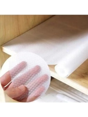 Royaleks Group Sermat Sılver Eva Shelf Liner Şeffaf Kaydırmaz Raf Dolap ve Çekmece Örtüsü 45 cm x 10 Metre ROYALEKS-RF50