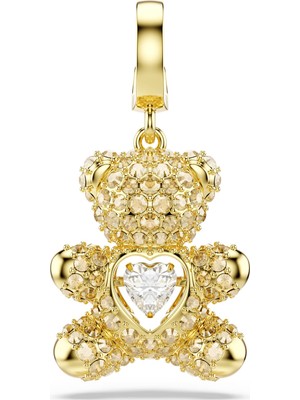 Swarovski Idyllia Charm Karışık Kesim Ayıcık Sarı Altın Rengi Kaplama