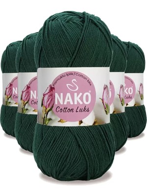 Royaleks Group 5 Adet Cotton Lüks Yelek Tunik Kazak Bluz Hırka Ipi Yünü Koyu Yeşil 97580