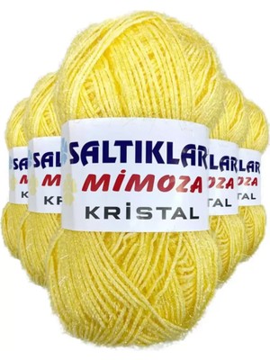 Royaleks Group 5 Adet Mimoza Kristal Işıltılı Şal Patik Yelek Ipi 48