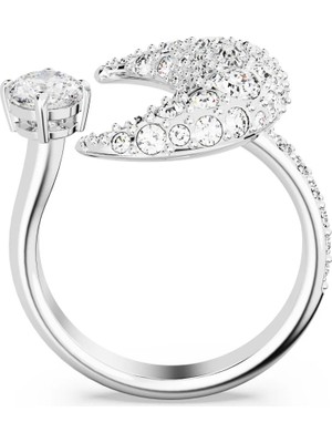 Swarovski Luna Open Yüzük Moon Beyaz Rodyum Kaplama 60