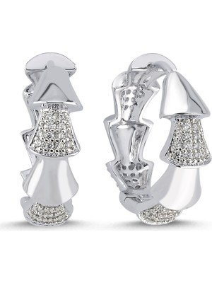 Merano Design Fold Rhodium Küpe