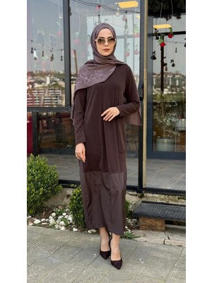 Nurcan Çetin 26127 Paraşüt Kumaş Kombimli Elbise