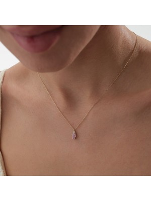 Cherry By Özkonak Velvet Taşlı Altın Kolye