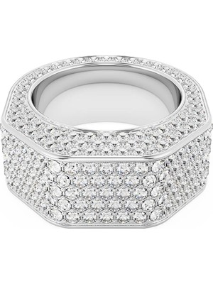Swarovski Dextera Yüzük Octagon Shape Pave Beyaz Rodyum Kaplama 64