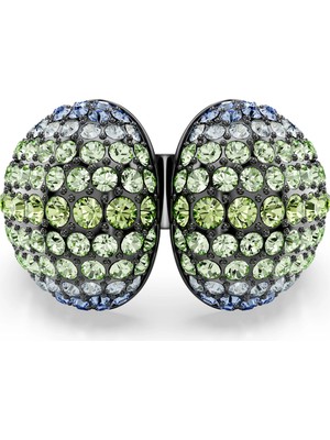 Swarovski Sublima Cocktail Ring Round Cut Multicolored Ruthenium Plated