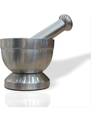 M3 Decorium Paslanmaz Çelik Metal Havan Tokmak Seti Kir Tutmaz Krom Sarımsak Baharat Tohum Kuruyemiş Ezici Dibek Pratik Mutfak Ezme Ezici Aleti