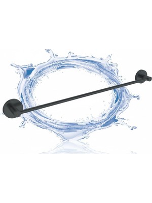 Blue Love Gelibolu Siyah Uzun Havluluk - Modern Banyo Aksesuarı