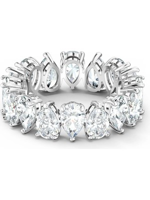 Swarovski Vittore Pear Yüzük Beyaz Rodyum Kaplama 55 55