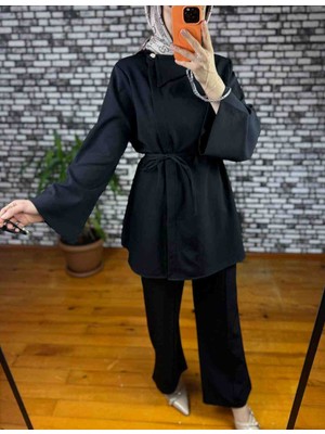 Dora Ceket Bağlama Detaylı Siyah
