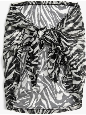 Koton Zebra Desenli Pareo Rahat Kesim