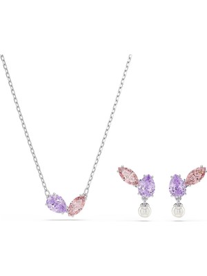 Swarovski Ariana Grande x Swarovski Set Karışık Kesim Çok Renkli Rodyum Kaplama