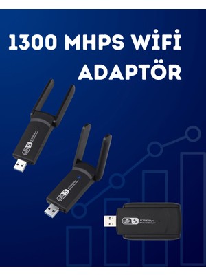 Prativas USB Wifi Adaptör – 1200 Mbps Hız