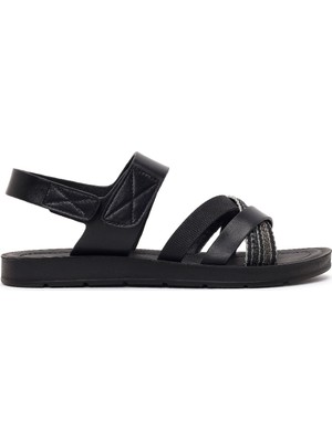 Derimod Kadın Siyah Bantlı Sandalet 26SFE464614