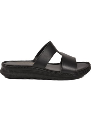 Ayakmod Siyah Comfort Taban Kadın Terlik 673644 Z