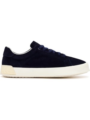 Derimod Fly Erkek Lacivert Bağcıklı Kalın Tabanlı Süet Deri Sneaker 26SFD654210
