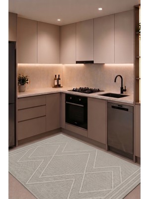 Tch Home Living Pia Bej Iskandinav Bohem Tasarım Jüt Taban Halı, Salon Halısı, Mutfak Halısı, Koridor Halısı, Yolluk, Dış Mekan Halısı