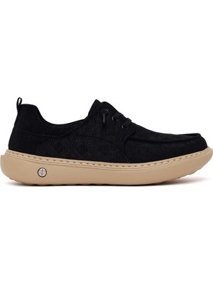 Derimod Zero Erkek Siyah Bağcıklı Kumaş Sneaker 26SFD69186F
