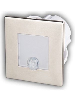 3 Adet Cata Ct 5183 Satin Kasa 1.5W Sensörlü Kare Koridor Aydınlatması 3200K Gün Işığı