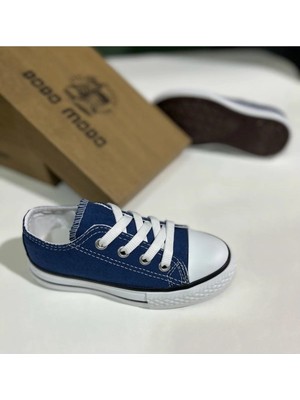 Ymn Ayakkabı Unisex Günlük Keten Rahat Kot Mavi Bebek & Çocuk Sneaker Spor Ayakkabı