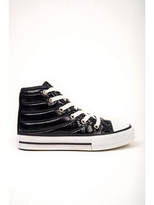 Ymn Ayakkabı Unisex Günlük Rahat Bilekli Jel Taban Siyah Paraşüt Kadın Erkek Kışlık Spor Ayakkabı Sneaker