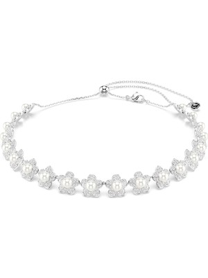 Swarovski Ariana Grande x Swarovski Gerdanlık Kristal Inci Yuvarlak Kesim Beyaz Rodyum Kaplama
