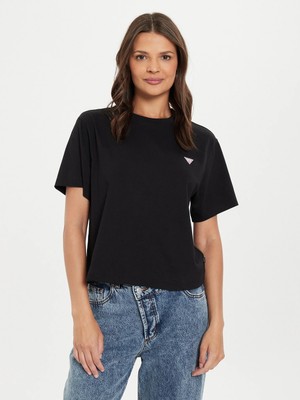 Guess Boxy Kadın T-Shırt W4YI05K8HM0-JBLK