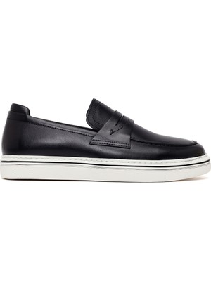 Derimod Erkek Siyah Deri Loafer 26SFD676118
