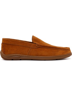 Derimod Erkek Taba Süet Deri Casual Loafer 26SFD660410