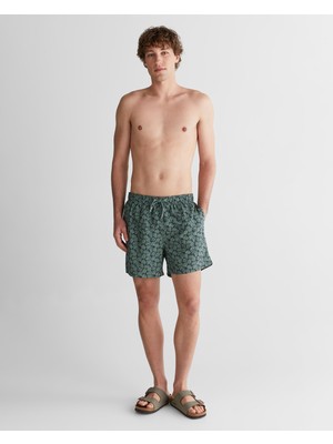 Gant Erkek Lacivert Regular Fit Desenli Mayo Şort 922516010.433