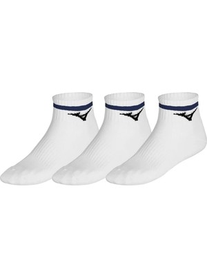 Mizuno Training Mid With Line 3p Çorap Beyaz