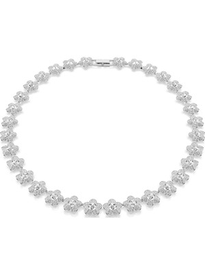 Swarovski Ariana Grande x Swarovski Kolye Yuvarlak Kesim Çiçek Beyaz Rodyum Kaplama