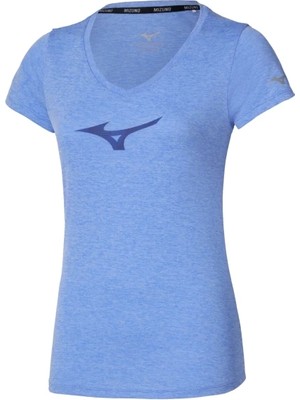 Mizuno Short Sleeve Kadın Tişört Mavi