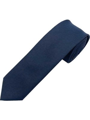 Brianze 5 cm Lacivert Desenli Slim Kravat