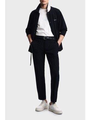 Emporio Armani Logolu Regular Fit Çıtçıt Düğmeli  Klasik Yaka Mont Erkek Mont EM004691 AF21368 UB118