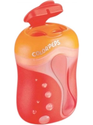 Maped Color Peps Çift Delikli Çift Renkli Kalemtraş ( Kırmızı/turuncu )