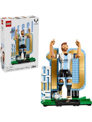 LEGO Editions Lionel Messi – Futbol Efsanevi 43015 - 12 Yaş ve Üzeri Çocuklar Için Dekoratif Model Yapım Seti (958 Parça)