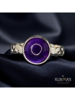 KURTAY JEWELLERY Amethyst Taşlı Gümüş Yüzük