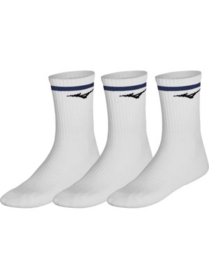 Mizuno Training With Line 3p Çorap Beyaz