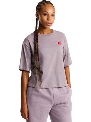 The North Face Redbox Boxy Kadın Gri Outdoor T-Shirt NF0A8EG6G7O1
