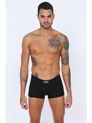Obje Erkek Siyah Boxer Şort