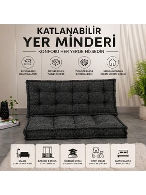 Colormix Katlanabilir Yer Minderi 130X70 cm Çok Amaçlı Zemin Minderi
