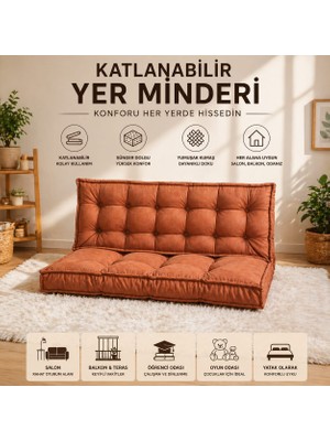 Colormix Katlanabilir Yer Minderi 130X70 cm Çok Amaçlı Zemin Minderi