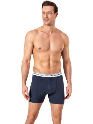 Obje Erkek Füme Dıştan Lastikli Üç Düğmeli Boxer