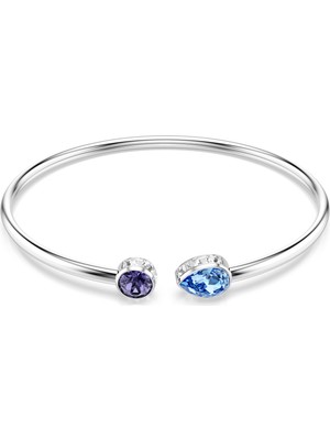 Swarovski Chroma Bileklik Karişik Kesim Çok Renkli Rodyum Kaplama