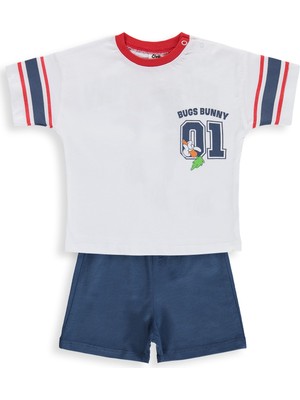 Civil Baby Bugs Bunny Baskılı 6-18 Ay Takım - Beyaz