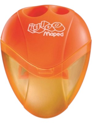 Maped Igloo Çift Delikli Kalemtraş (Turuncu )