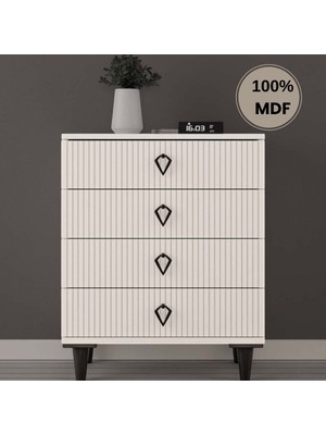 Comiet Lale 4 Çekmeceli Mdf Şifonyer