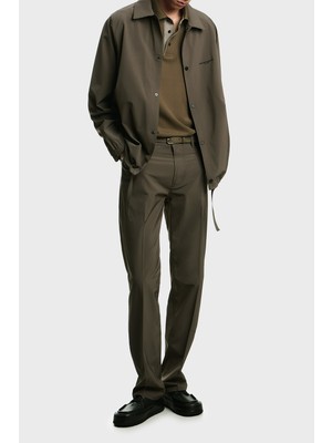 Emporio Armani Logolu Regular Fit Çıtçıt Düğmeli  Klasik Yaka Mont Erkek Mont EM004691 AF21368 U6200